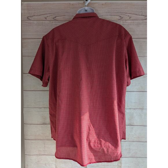 Rustler X Long Tails Pearl Snap Red Plaid Cowboy Western Cowboy Size XL - Picture 2 of 8